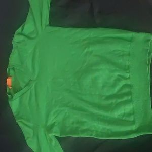 A green long sleeve shirt